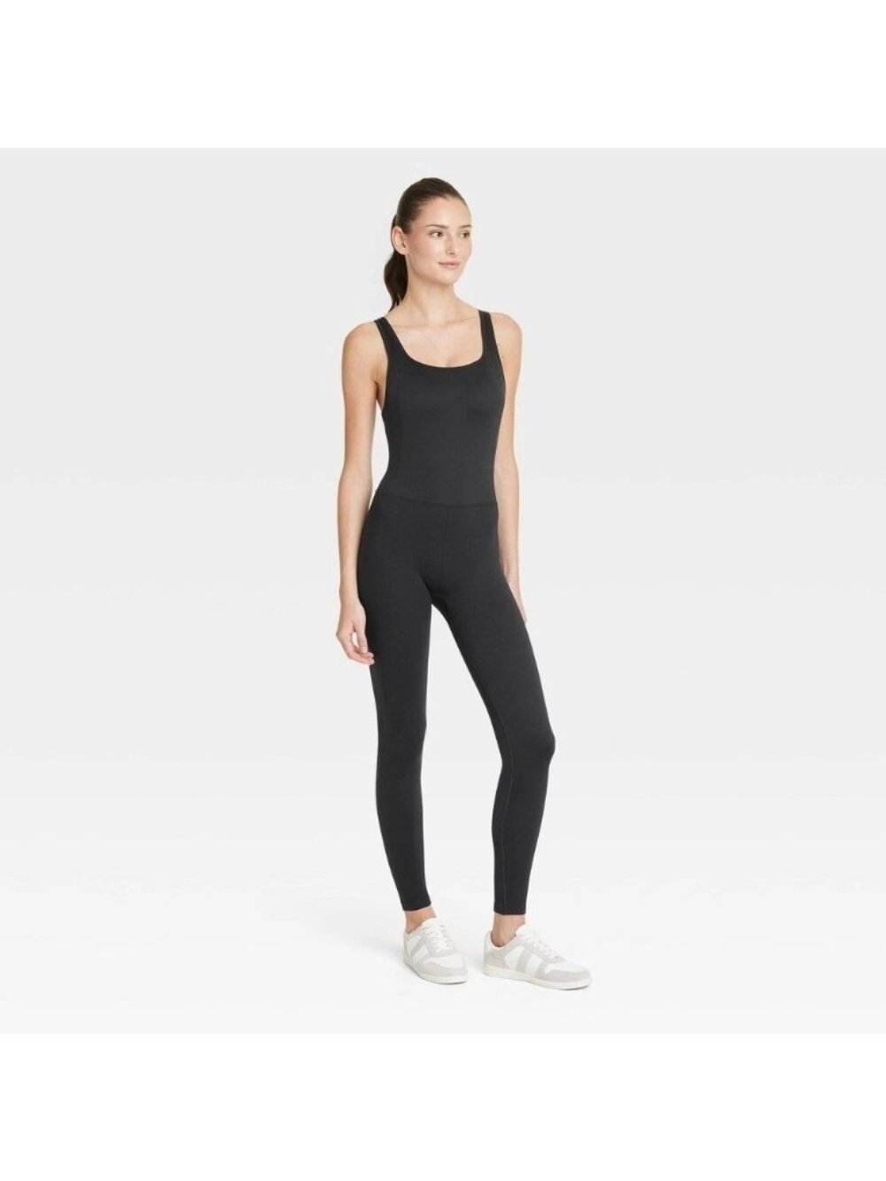 NWT All In Motion Womens Size XS Black Sleeveless Full-Length BodysuitJ1827